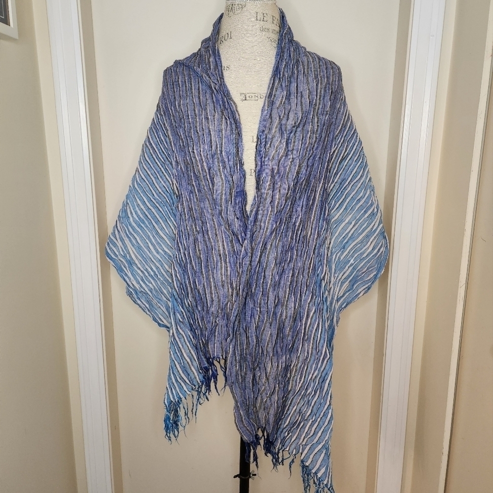 Stripe Lightweight Cotton Scarf